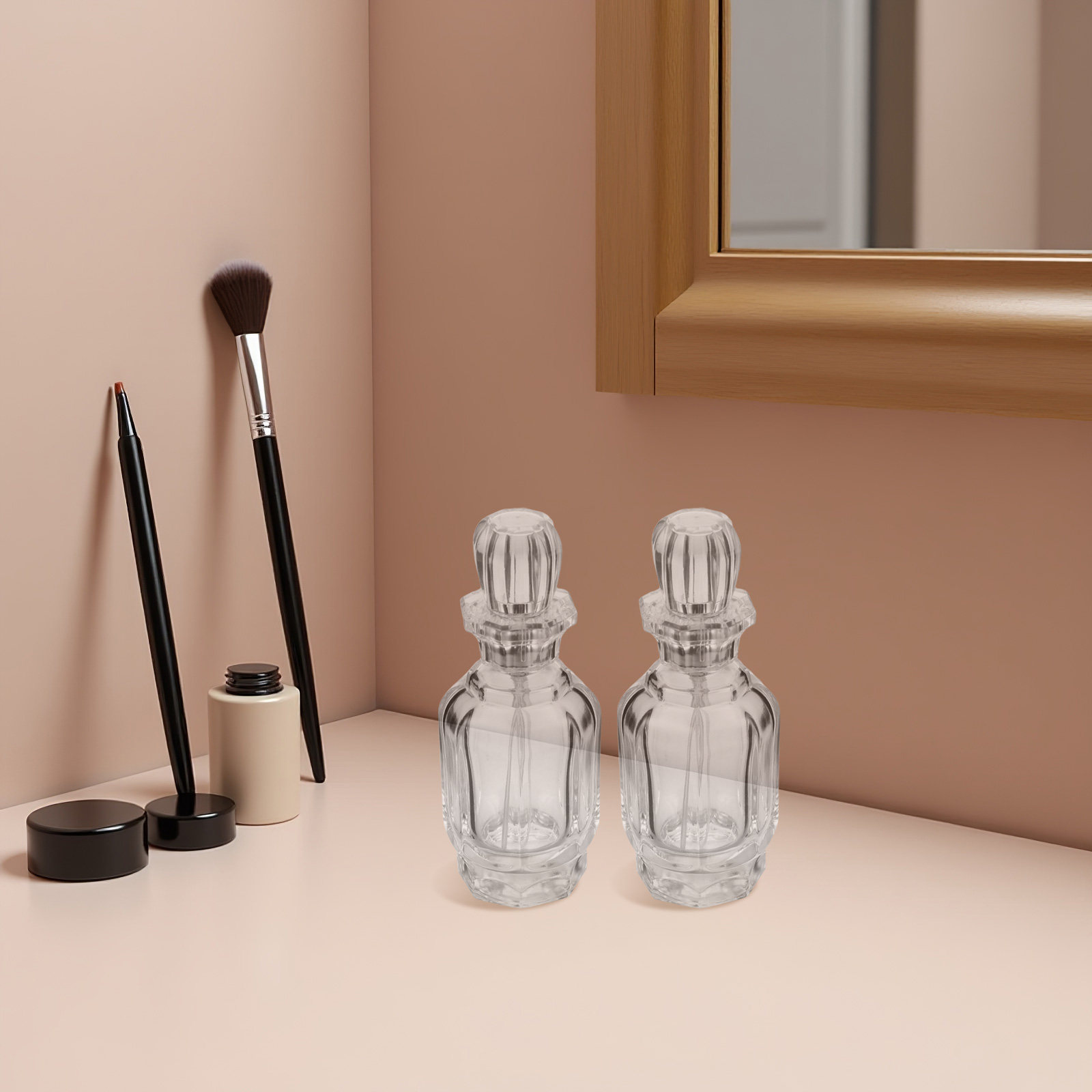 Perfume Fine Fragrance - 2Pcs Perfume Decant Bottles Glass Clear