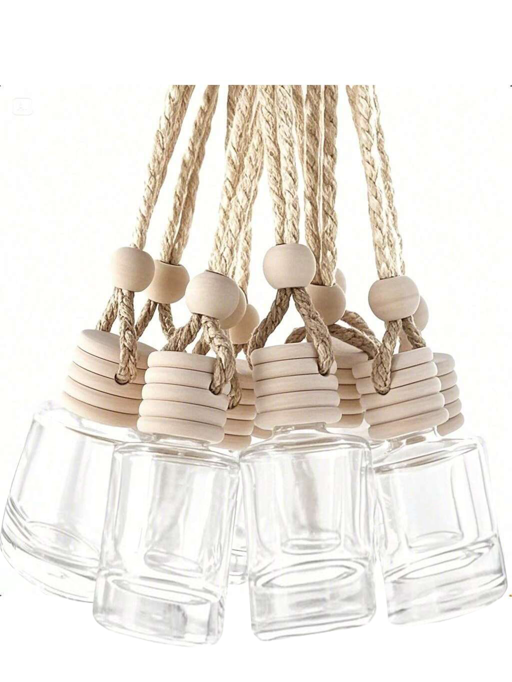 Perfume Fragrance Refill - 20pcs Hanging Car Freshener Empty Clear