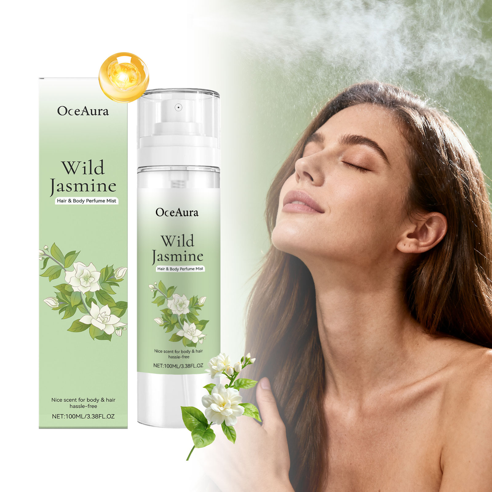 Perfume Fragrance Hair Spray - OceAura Body Hair Perfume Spray with
