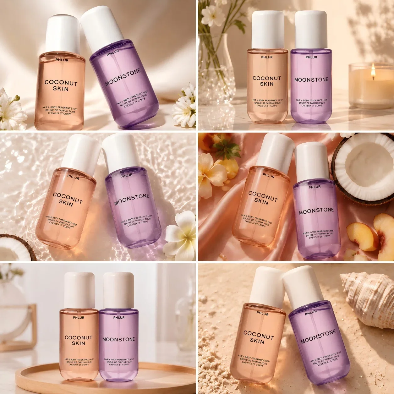 Perfume Fragrance Hair Spray - PHLUR Coconut Skin & Moonstone Hair