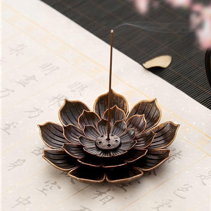 Perfume Fragrance Stick - Alloy Incense Burner with 6 Holes,