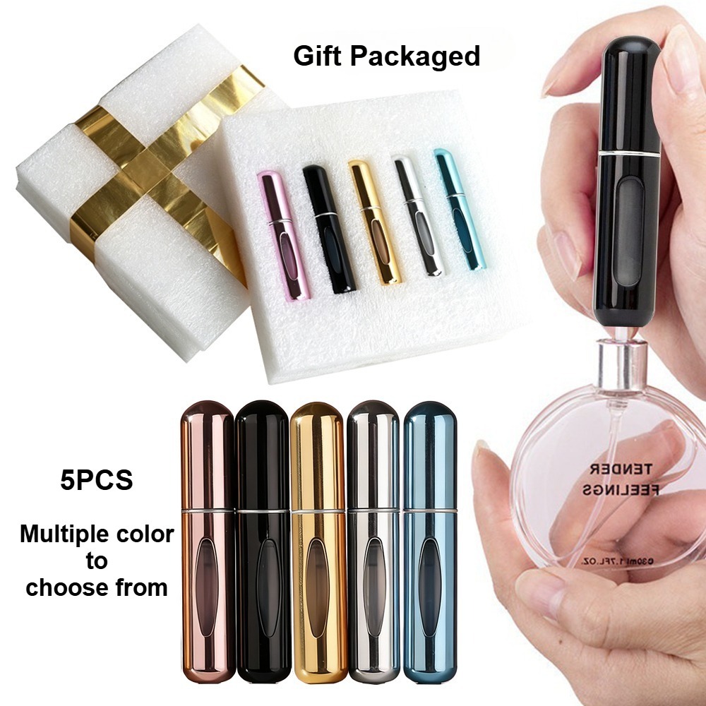 Perfume Fine Fragrance - 5Pcs Gift Packaged 5ml Refillable Perfume