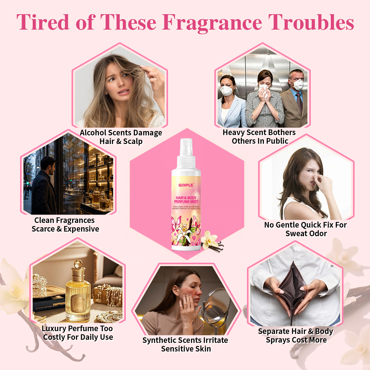 Hair & Body Perfume Mist Body  - огляд і ціна Perfume Fragrance Hair Spray